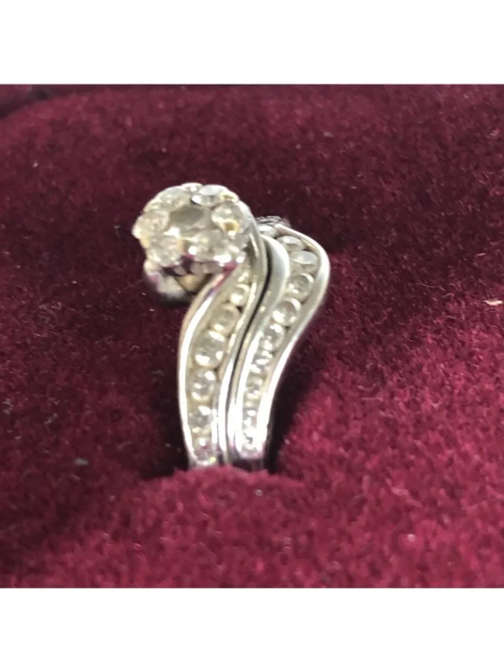 Kay Jewelers Wedding Ring Set 14KWG White Gold Diamond Engagement Romantic
